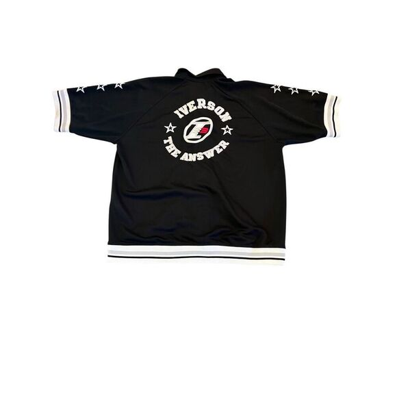 Reebok Other - Vintage Y2K Reebok L3 Allen Iverson The Answer Black & Silver Jersey Shirt Warm